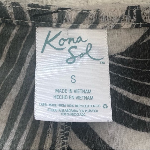 Kona Sol/Palm Tree/ Swimwear / coverup / size Small - Picture 8 of 10